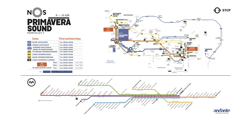 TRANSPORTES PÚBLICOS DO PORTO COM SERVIÇO ESPECIAL PARA O NOS PRIMAVERA SOUND