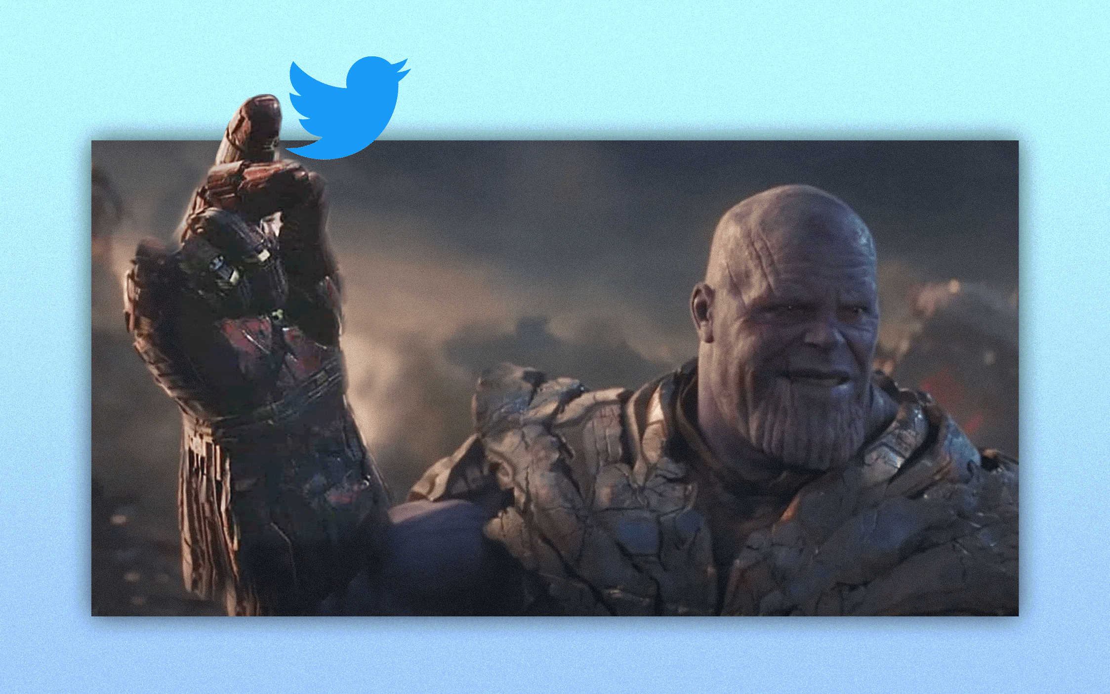 Chasqueo de Thanos y Twitter tiembla.